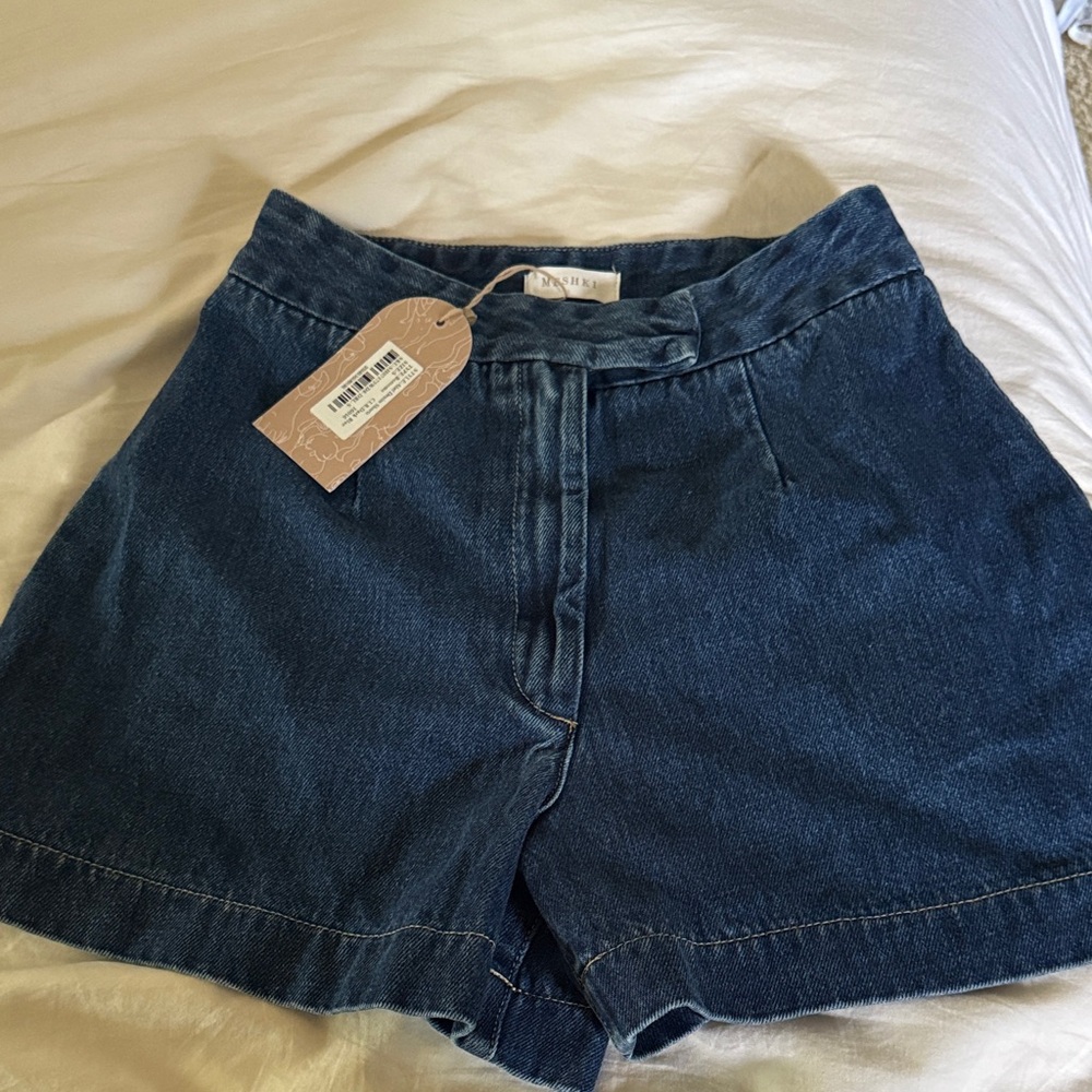 Meshki Abd Dark Blue Jean Shorts